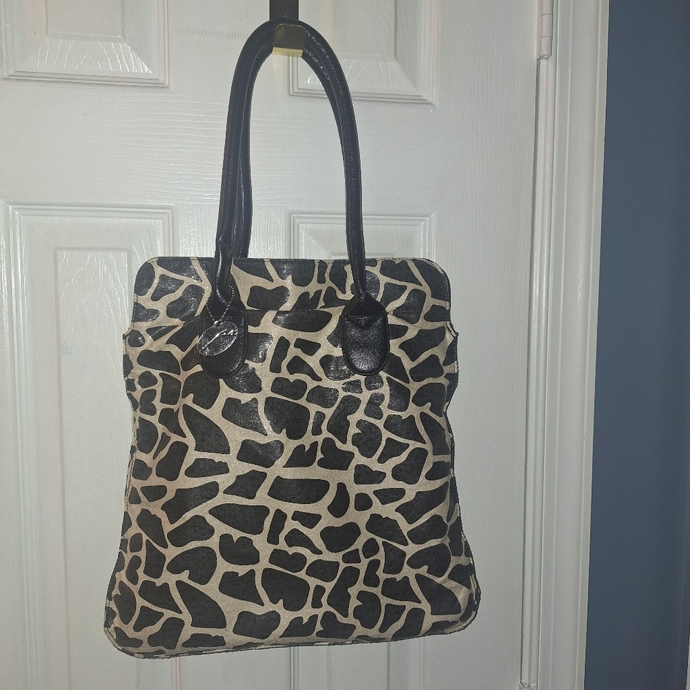 Elegant Animal Print Tote Bag**